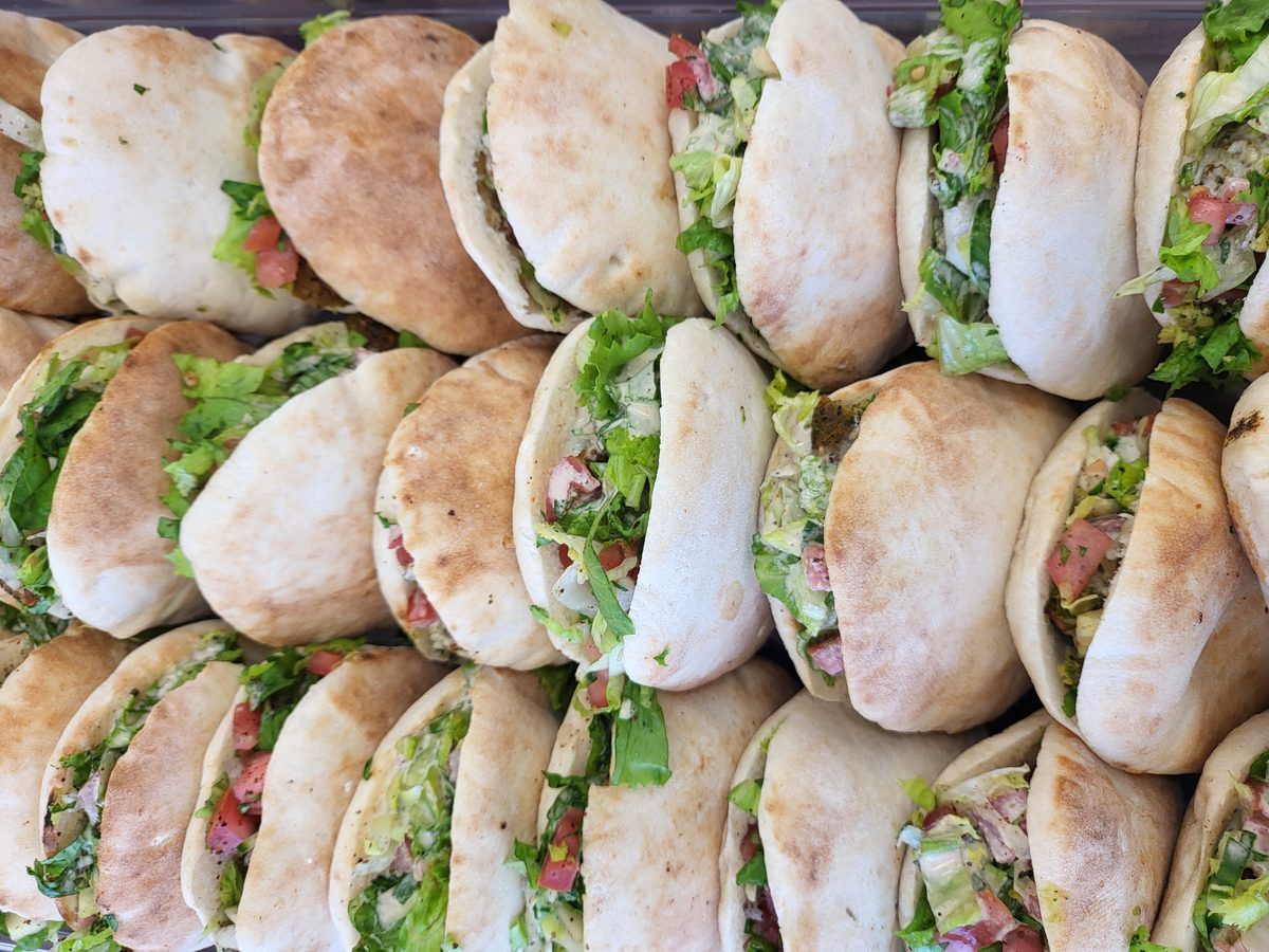 Fresh Mediterranean food at Little Chef market