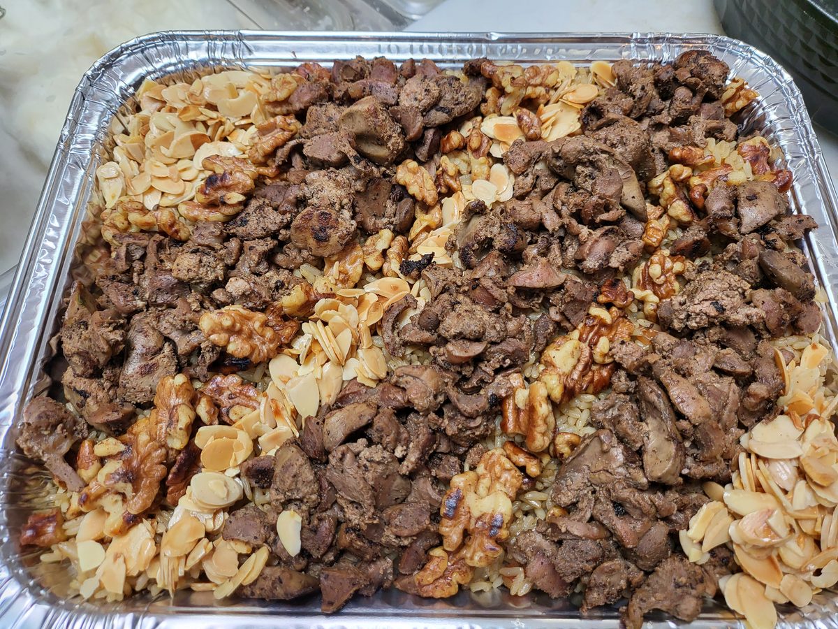 Grilled souvlaki catering platter